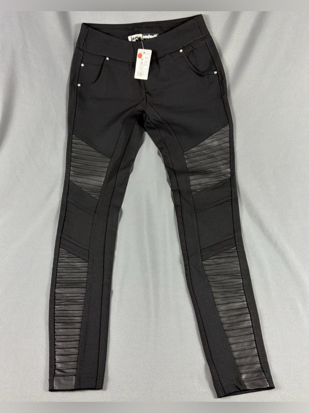 Jamie Sadock Leggings 0 Black Rayon Nylon Spandex
